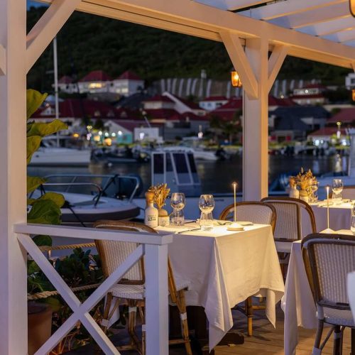 bagatelle gustavia st barts at night