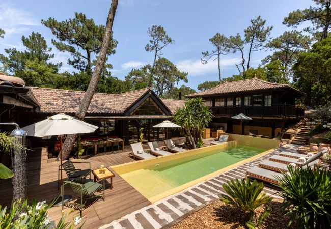 Villa en Lège-Cap-Ferret - Villa Le Coeur du Ferret Bassin d'Arcachon 8-bd Villa en Lège-Cap-Ferret - Villa Le Coeur du Ferret Bassin d'Arcachon 8-bd