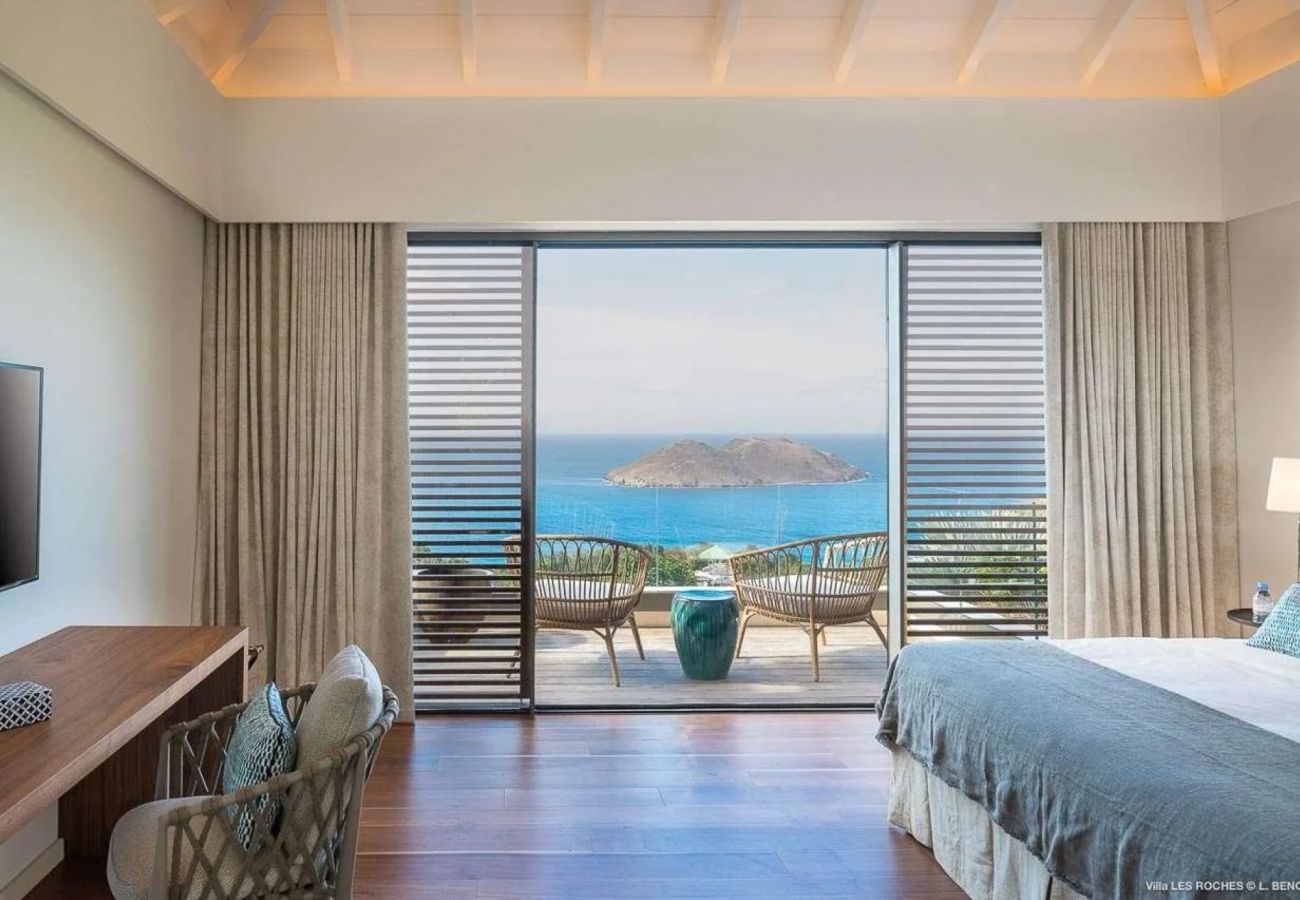 villa with bedroom sea view saint barth