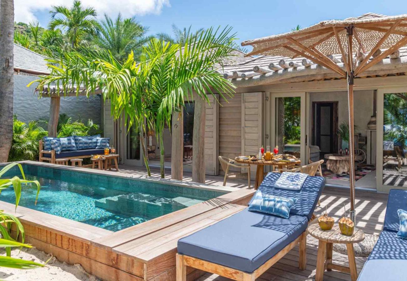 Beach House Sunset Corail in St Barts for 2 persons