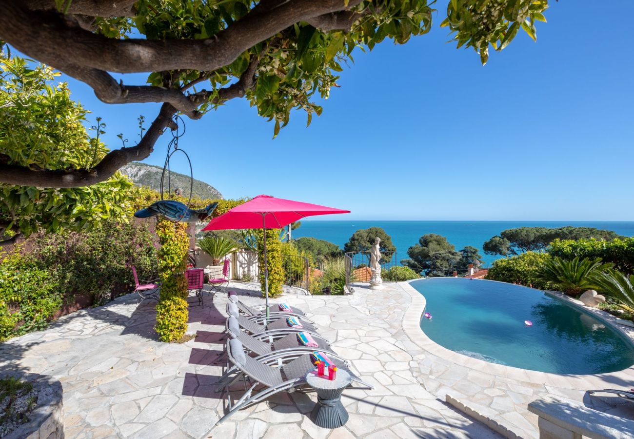 Villa in Eze - Villa Panorama Eze French Riviera 5-bd