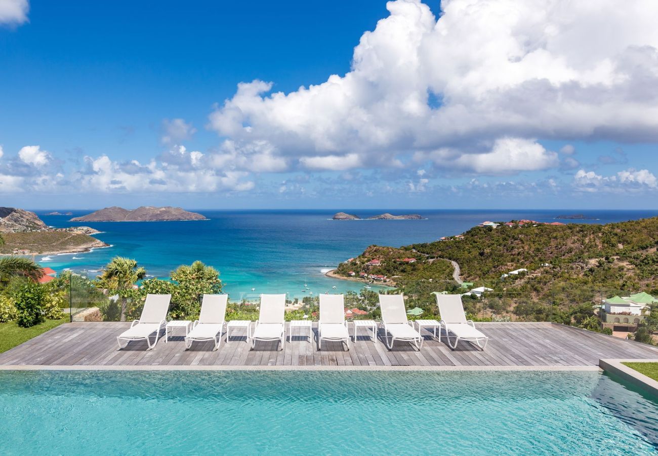 Villa Wine Note St Barths with views