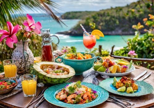 lunch private chef in the caribbean