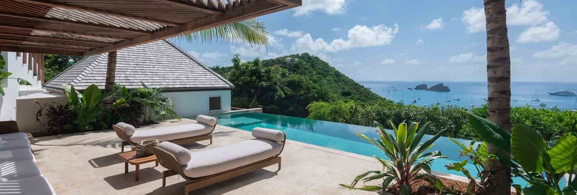 Luxury stay in a villa to rent with private pool and breathtaking views in St. Barts
